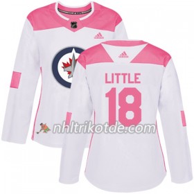 Winnipeg Jets Trikot Bryan Little 18 Adidas 2017-2018 Weiß Pink Fashion Authentic - Dame